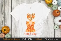 Little Lady. Girl Sublimation. Girl Shirt. Product Image 2