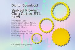 Spiked Flower Clay Cutter - STL Digital File Download- 10 si Product Image 1