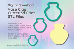 Vase Clay Cutter - STL Digital File Download- 10 sizes and 2 Product Image 1