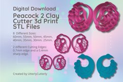 Clay Cutter STL File Peacock 2- Earring Digital File Downloa Product Image 1