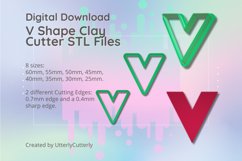 V Shape Clay Cutter - STL Digital File Download- 8 sizes and Product Image 1