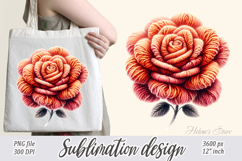 Magical Knitted Roses Clipart BUNDLE | Amazing flower png Product Image 11