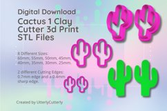 Mirrored Cactus Cutter - Tropical Summer STL Digital File Do Product Image 1