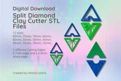 Split Diamond Clay Cutter - STL Digital File Download- 12 si Product Image 1