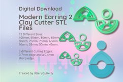 Modern Earring 2 Combo Clay Cutter - STL Digital File Downlo Product Image 1