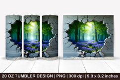 3D tumbler, 3D cracked wall, 3D Brocken wall, Summer Tumbler Product Image 1