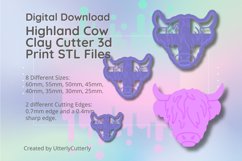 Cow Clay Cutter - Highland Cow STL Digital File Download- 8 Product Image 1