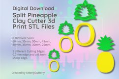 Split Pineapple Cutter - Tropical Summer STL Digital File Do Product Image 1