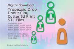 Trapezoid Drop Clay Cutter - STL Digital File Download- 12 s Product Image 1