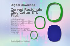 Curved Rectangle Clay Cutter - STL Digital File Download- 10 Product Image 1