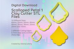 Scallop Petal Donut Clay Cutter - Art Deco Fall STL DigitalS Product Image 1