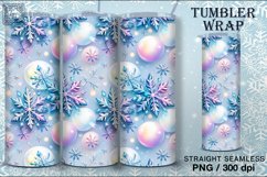 4 Christmas Seamless Tumbler Wrap 20 oz Product Image 3