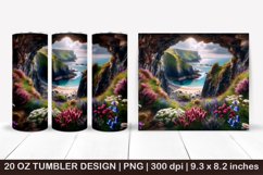 3D tumbler, 3D cracked wall, 3D Brocken wall, Summer Tumbler Product Image 1