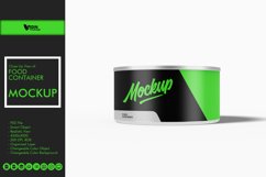 Close Up View of Food Container Mockup Product Image 1