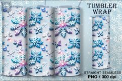 4 Christmas Seamless Tumbler Wrap 20 oz Product Image 4