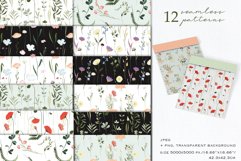 Wildflowers seamless patterns Product Image 2