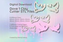 Dove 1 Clay Cutter - Jewelry Earring STL Digital File Downlo Product Image 1