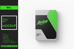 Flat Lay of Cereal Box Mockup Product Image 1