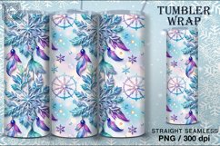 4 Christmas Seamless Tumbler Wrap 20 oz Product Image 5