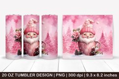 Pink Christmas Tumbler, Pink Gnomes,Christmas gnomes tumbler Product Image 1