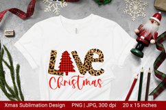 Leopard Christmas. Christmas Sublimation. Christmas Love. Product Image 1