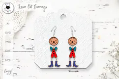 Retro Nostalgia Toy Earrings | Vintage Laser Cut Puppet Product Image 1