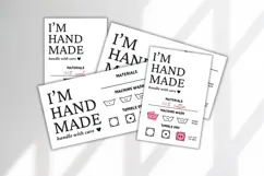 Canva Care Instruction Washing Labels Product Image 1