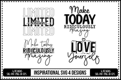 Inspirational Svg 4 Designs, Self Love Svg Product Image 1