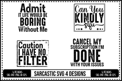 Sarcastic Svg 4 Designs Product Image 1