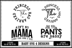 Funny Baby Svg 4 Designs, Baby Shower Svg, Newborn Svg Product Image 1
