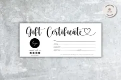 CANVA | Gift Card Certificate Canva Template Product Image 1