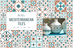 Mediterranean tiles vector patterns Product Image 1
