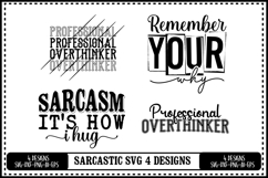 Funny Sarcastic Svg 4 Designs Product Image 1