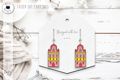 Fairy Tale House Earrings Laser Cut Product Image 1