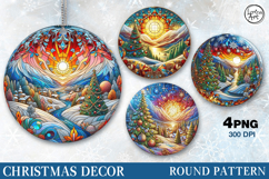 Christmas Decor | Christmas Mosaic| PNG Sublimation Product Image 1