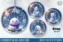 Christmas Decor | Cute Snowman | PNG Sublimation Product Image 1