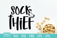 Sock Thief Funny Dog SVG for a Bandana or Dog Shirt Product Image 2