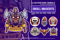 Unique skull set tooth sugar flaming warrior biker wings Product Image 1