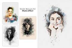 Editable Watercolor Art Photo Effect Product Image 1