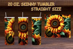 Tumbler Sublimation|20oz Skinny Tumbler Wrap | Sunflower Product Image 1