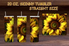 Tumbler Sublimation|20oz Skinny Tumbler Wrap | Sunflower Product Image 1