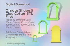Ornate Shape 5 Clay Cutter - Cookie Cutter STL File Product Image 1