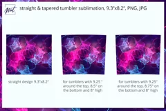 20oz tumbler design| Galaxy tumbler sublimation design PNG Product Image 2