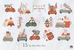 Funny Christmas clipart SVG PNG EPS Product Image 2