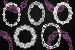 Lace Frame Procreate Stamps Product Image 2