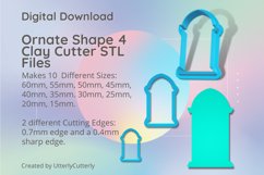 Ornate Shape 4 Clay Cutter - Cookie Cutter STL File Product Image 1