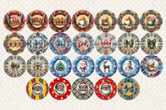 Cute Christmas designs Wind Spinner wrap sublimation BUNDLE Product Image 10