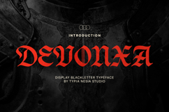 Devonxa - Gothic Blackletter Font Product Image 1