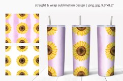 20oz sunflower tumbler design Sublimation PNG 20 oz tumbler Product Image 1