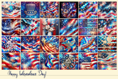 USA 4th of July tumbler wrap 20oz BUNDLE|Patriotic Fireworks Product Image 2